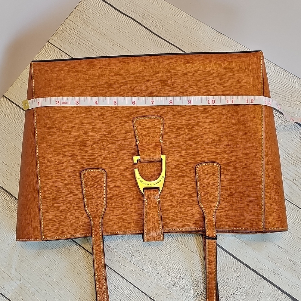 NWT Dooney & Bourke Saffiano Tan Leather Tote - Picture 11 of 12